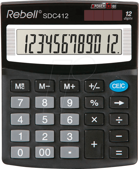 Rebell Tischrechner SDC 412 (RE-SDC412 BX)