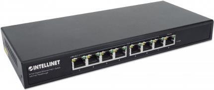 Intellinet 561679 switch di rete Gigabit Ethernet 10/100/1000 Supporto Power over Ethernet PoE Nero (Intellinet 561679 netvrkss