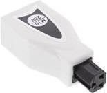 InLine Switch Plug M10 - Adapter für Power Connector - 3-poliger Netzanschluss (M) 4,5 A - weiß (26611Y-M10)