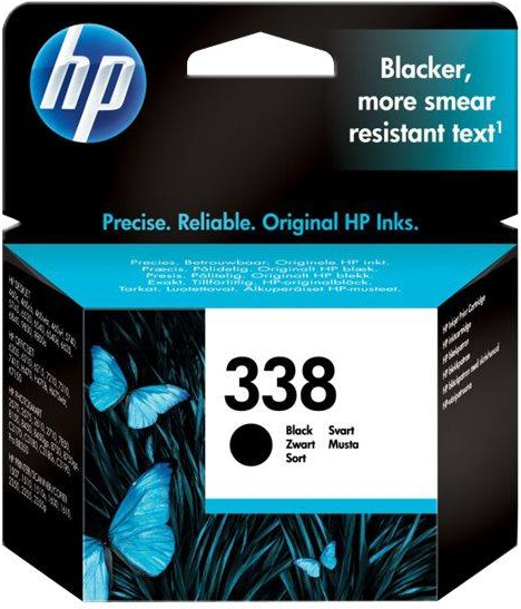 HP 338 - 11 ml - Nero - Originale - Cartuccia d'inchiostro - per Officejet 100 150 H470 K7103 Photosmart 26XX C3110 C3125 C3173