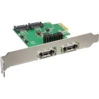 InLine - Speicher-Controller - 4 Sender/Kanal - SATA 6Gb/s / eSATA - 600MBps - PCIe 2,0 (76696B)