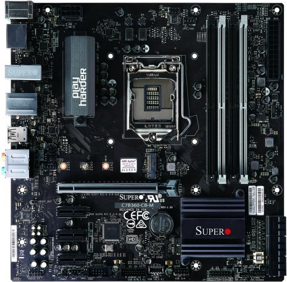 Supermicro Mainboard C7B360-CB-MW Single - Mainboard - Intel Sockel 1151 (Core i) LGA 1151 (Buchse H4) (MBD-C7B360-CB-MW-O) Supermicro Mainboard C7B360-CB-MW Single - Mainboard - Intel Sockel 1151 (Core i) LGA 1151 (Buchse H4) (MBD-C7B360-CB-MW-O)