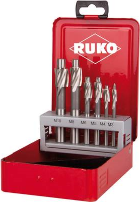 RUKO Flachsenkersatz DIN 373 M3-M10 mittel HSS Z.3 Metallkassette RUKO (102451/RUKO)
