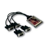 Exsys EX 1354 - Serieller Adapter - CardBus - RS-232 - 4 Anschlüsse (EX-1354)
