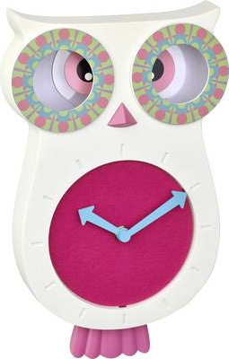 TFA Dostmann 60.3052.02 Quarz Wanduhr 110 mm x 70 mm x 330 mm Weiß-Pink (60.3052.02)