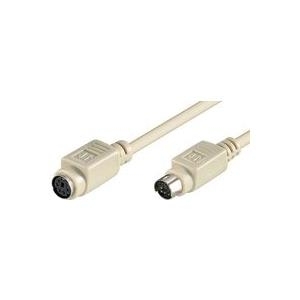MicroConnect - Tastatur-/Mausverlängerungskabel - PS/2 (M) bis PS/2 (W) - 2 m