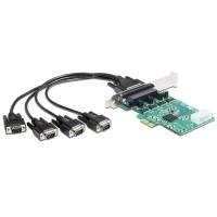 Delock Scheda PCI Express per 4 x seriale RS-232 ad alta velocità 921K con alimentatore