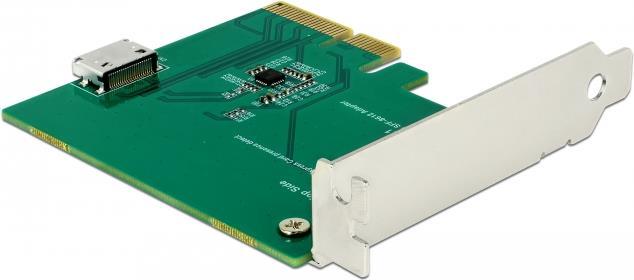 Delock Scheda PCI Express x4 per 1 x OCuLink SFF-8612 - fattore di forma a basso profilo