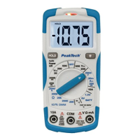 PeakTech Digital-Multimeter RMS 1999 Stellen 600 VAC 600 VDC 10 ADC (PeakTech 1075)