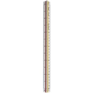 rotring Dreikant-Maßstab Architekt (B), aus Kunststoff, weiß Präzisionsteilung doppelt beziffert, Dimensionsangaben in (S0220641)