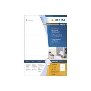 HERMA SuperPrint - Perforierte Etiketten - weiß - 99 x 210 mm (100 Bogen x 1) (4664)