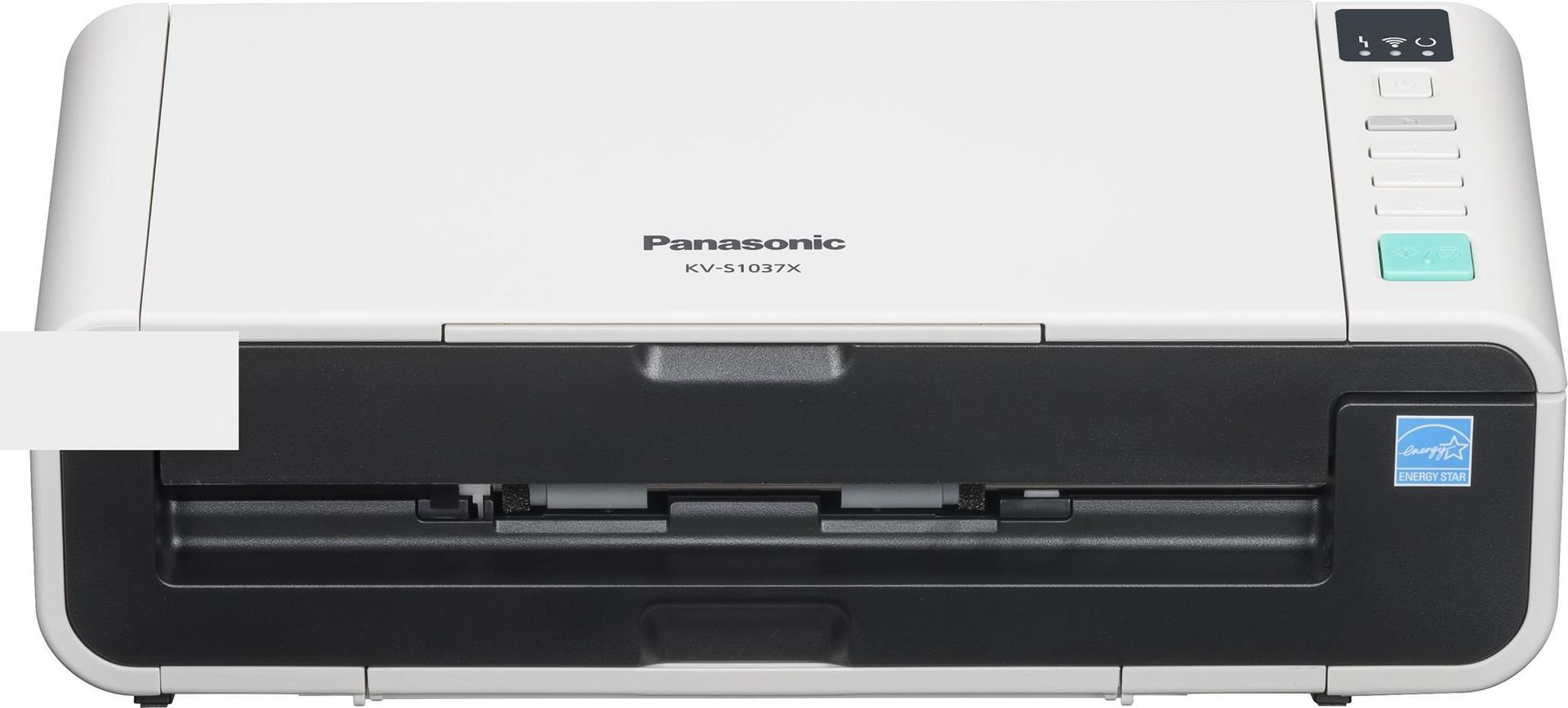 Panasonic KV-S1037X - Dokumentenscanner - Duplex - A4/Legal - 600 dpi - bis zu 30 Seiten/Min. (einfarbig) / bis zu 30 Seiten/Min. (Farbe) - automatischer Dokumenteneinzug (50 Blätter) - bis zu 3000 Scanvorgänge/Tag - Gigabit LAN, Wi-Fi, USB 3.1 Gen 1