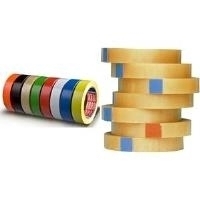 tesa Verpackungsklebeband 4104, 15 mm x 66 m, transparent aus PVC, hohe Klebkraft, Kleber auf Naturkautschukbasis - 10 Stück (4104-00014-00)