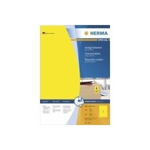 HERMA 4401 etichetta per stampante Giallo Etichetta per stampante autoadesiva (HERMA Special - etiketter - mat - 100)