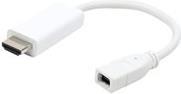 Gembird Mini DisplayPort/HDMI - Mini DisplayPort - HDMI - Männlich/weiblich - Weiß - 1920 x 1200 Pixel (A-MDPF-HDMIM-001-W)