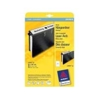 Avery Hängeordner-Etiketten - weiß - 63 x 297 mm - permanent - Weiß - Selbstklebendes Druckeretikett - A4 - Papier - Laser/Inkjet - Dauerhaft (L4757-25)