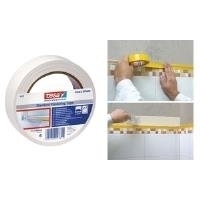 tesa Putzband 4172 Standard, glatt, 50 mm x 33 m, weiß besteht aus Weich-PVC-Folie mit einer Naturkautschukklbe- - 6 Stück (04172-00004-02)