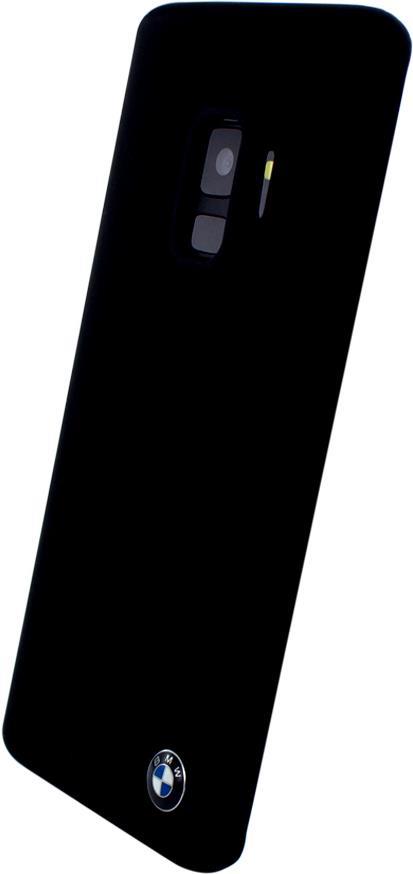 BMW - Silicone Fiber - Silikon Cover - Samsung G960F Galaxy S9 - Schwarz (BMHCS9SILBK)