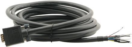 Kramer C-GM/XL Series C-GM/XL-25 - VGA-Kabel - ohne Stecker bis HD-15 (M) - 7,6m - geformt - Dunkelgrau (92-81100025)