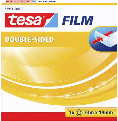 Nastro biadesivo tesa tesafilm® 19 mm x 33 m trasparente in scatola 57954-00000-00