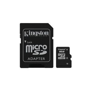 Kingston - Flash-Speicherkarte (microSDHC/SD-Adapter inbegriffen) - 8 GB - Class 4 - microSDHC