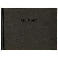AVERY Zweckform Formularbuch Hardcover - Quittung, A6 quer 2 x 50 Blatt, selbstdurchschreibend, neues, edles Design (1735D)