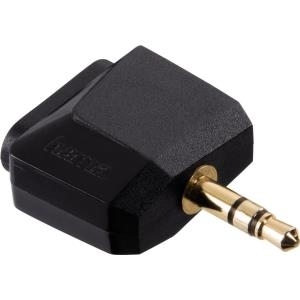 Hama 00128071 3.5mm 2x 3.5mm Schwarz Kabelschnittstellen-/adapter (00128071)