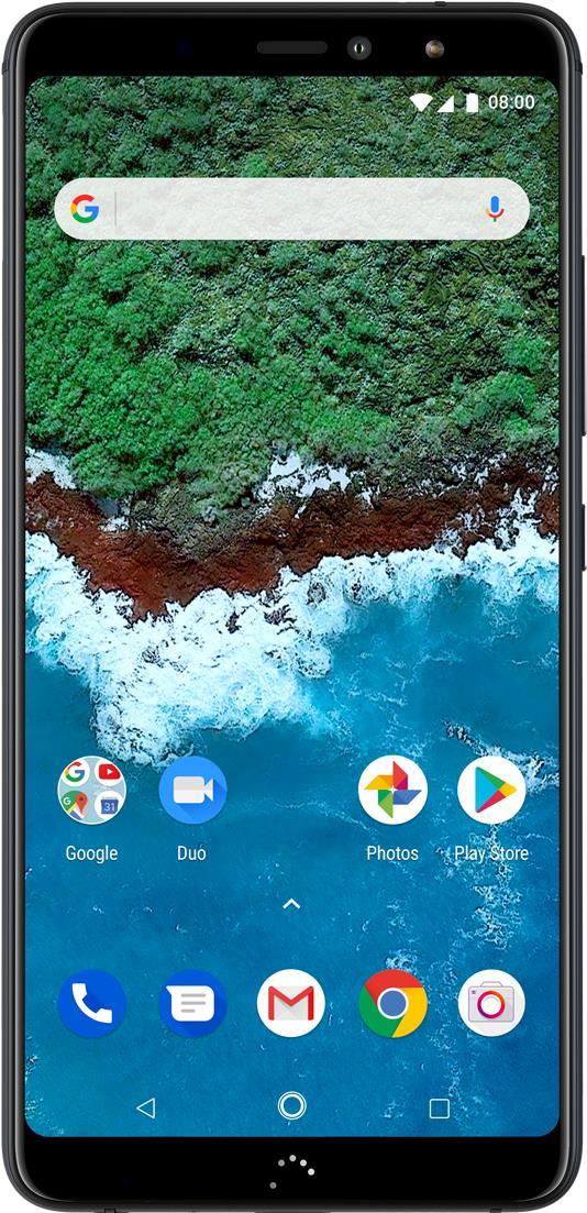 BQ Aquaris X2 Pro - Android One - Smartphone - Dual-SIM - 4G LTE - 64 GB - microSDXC slot - GSM - 5.65 - 2160 x 1080 Pixel (428 ppi (Pixel pro )) - LTPS IPS - RAM 4 GB - 12 MP (8 MP Vorderkamera) - Android - schwarz (C000316)