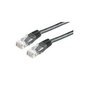 Value UTP Patch Cord Cat.6, black 7 m cavo di rete Nero U/UTP [UTP] (Value CAT6 UTP CCA Ethernet Cable Black 7m)