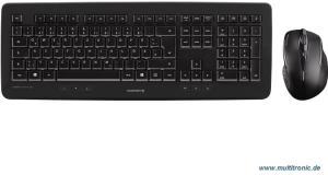 CHERRY DW 5100 - Tastatur-und-Maus-Set - drahtlos - 2,4 GHz - Deutschland - Schwarz (JD-0520DE-2) (B-Ware)