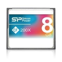 SILICON POWER - Flash-Speicherkarte - 8 GB - 200x - CompactFlash