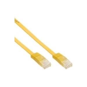 INLINE Patchkabel - Patchkabel flach - Kat6 U/UTP - gelb - 1,5 m (71614Y)