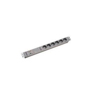 Bachmann - Verlängerungsschnur (Rack - einbaufähig) - 6 Ausgangsstecker - 1U - 48,3 cm (19) (333.402)