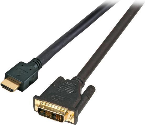HDMI/DVI-18+1 Monitorkabel 15m, schwarz, Stecker/Stecker (K5432.15V2)