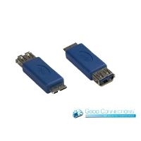 Alcasa USB-AD36 USB Micro-B USB A Blau Schnittstellenkabeladapter (USB-AD36)