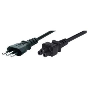 Netzanschlusskabel Italien, Stecker an 3pol Buchse C5, schwarz, 1,8 m Notebook-Anschlusskabel für Italien (35902IT)