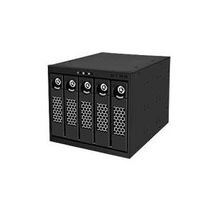 RaidSonic ICY BOX IB-555SSK - Gehäuse für Speicherlaufwerke - 6,4 cm (2.5) - 13,3 cm to 8,9 cm (5,25 bis 8,90cm (3.5)) - Schwarz (55105)