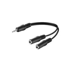 MicroConnect - Audio-Splitter - Mini-Stecker (M) bis Mini-Stecker (W) - 20 cm