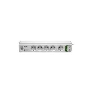 Schneider Electric APC SurgeArrest Essential - Überspannungsschutz - Wechselstrom 230 V - 2300 Watt - Ausgangsanschlüsse: 5 - Deutschland - weiß (PM5U-GR)