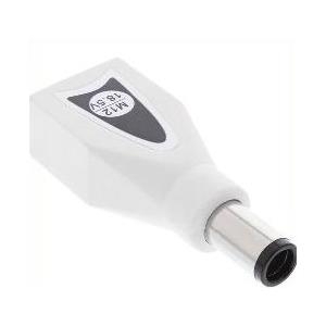 InLine Switch Plug M12 - Adapter für Power Connector - Gleichstromstecker 7,4 x 5 mm (M) weiß (26611Y-M12)