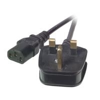 EFB Elektronik EK500.2 2m Netzstecker Typ G C13-Koppler Schwarz Stromkabel (EK500.2)