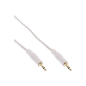 Cavo jack - 3,5 mm maschio - maschio - stereo - bianco - oro - 5 m