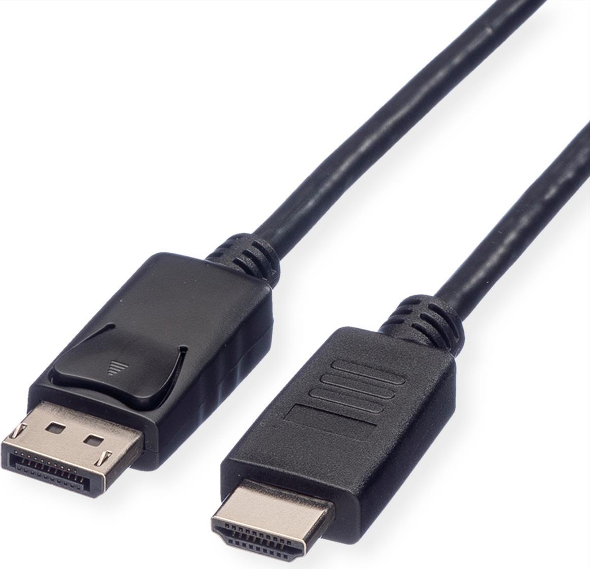 ROLINE GREEN DISPLAYPORT CABLE DP - HDTV M/M BLACK 2M