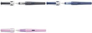 Penna stilografica Pelikan Struttura Pelikano P481L fusto rosa con struttura scanalata zona ergonomica con impugnatura morbida