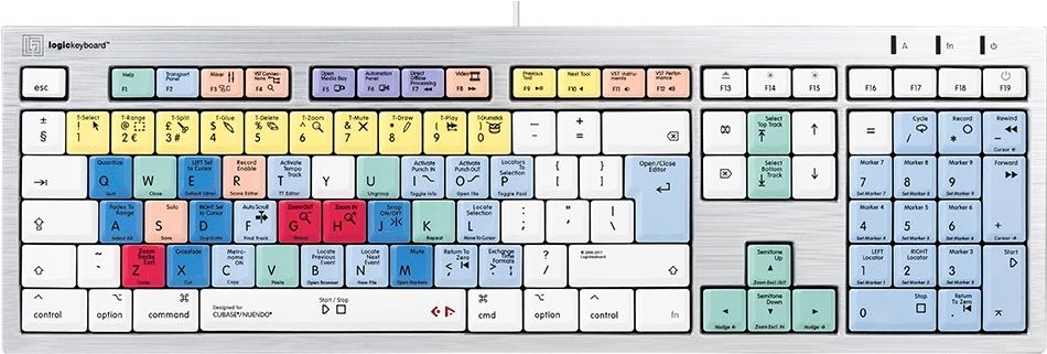 Tastiera logica Steinberg Cubase/Nuendo ALBA Engl. (Mac)