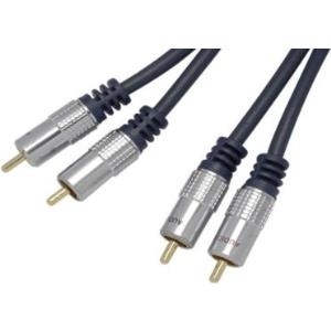 Shiverpeaks - Kabel - 2 x RCA (M) - 2 x RCA (M) - 1,0m - blau (40102-1SPP)