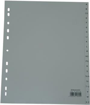 Register A4 A-Z PPÜberbreite grau 20-teilig 246x297mm (2131)