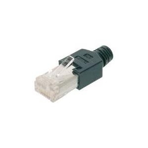 HIROSE RJ45 Stecker TM11, Kat. 5e, geschirmt, für Rundkabel für 10 Gigabit Ethernet geeignet, mit Zugentlastung, - 10 Stück (A-MO 8/8 HRS)