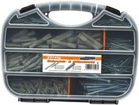 BRÜDER MANNESMANN Schrauben- & Dübel-Satz, 321-tlg in Kunststoff-Tragebox, Maße: (B)284 x (T)208 x (H)48 mm, - 1 Stück (M13005)