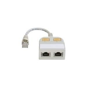 TELEGAERTNER T-Adapter Cat5e Ausgang auf 100Base-T/ISDN (21.17.3039)